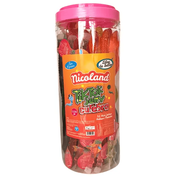 FRASCO JALEA MINI NICOLAND TIKTOK CULEBRA x32u.(8)