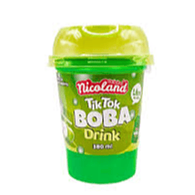 NICOLAND TIKTOK BOBA DRINK MANZANA 380ml.   (24)  