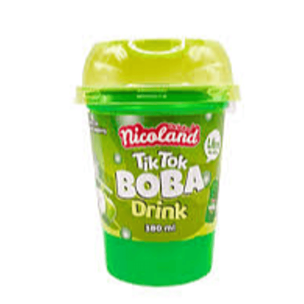 NICOLAND TIKTOK BOBA DRINK MANZANA 380ml.   (24)  