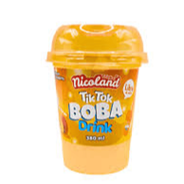 NICOLAND TIKTOK BOBA DRINK MANGO 380ml.   (24)    