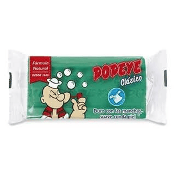 JABON POPEYE CLASICO VERDE 170grs.  (12)          
