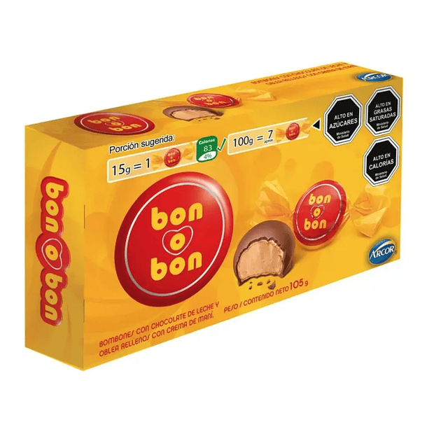 CAJA BONOBON LECHE 105grs.   (20)                 