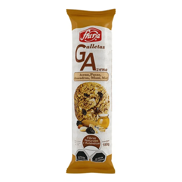 GALLETON AVENA ALMENDRA FRUNA 40grs.(BLx 10un.)(8)