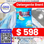 DETERG. BRENT MATIC 400grs.    (50)                1