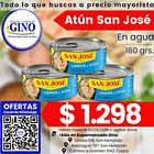 ATUN LOMITO SAN JOSE EN AGUA 160grs. (48) (P 88)   1
