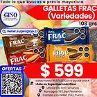 GALLETA FRAC CHOCOLATE 110grs. (36) (P 80)         1