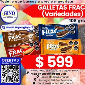 GALLETA FRAC CAPPUCCINO 110grs.(36) (P 80)        