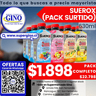 SUEROX PACK SURTIDO 630ml. x 12un.                 1