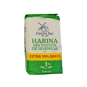 HARINA CENTRO SUR S/POLVO 1 KILO (DP.x 10u)       
