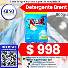 DETERG. BRENT MATIC 800grs.    (25)                1
