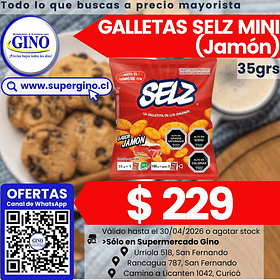 GALLETA SELZ MINI JAMON UNIDAD        (40)