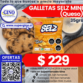 GALLETA SELZ MINI QUESO UNIDAD        (40)