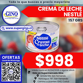 CREMA NESTLE TARRO 157grs.    (48)                