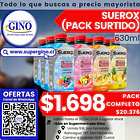SUEROX PACK SURTIDO 630ml. x 12un.                 1