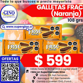 GALLETA FRAC NARANJA 110grs. (36) (P 80)          