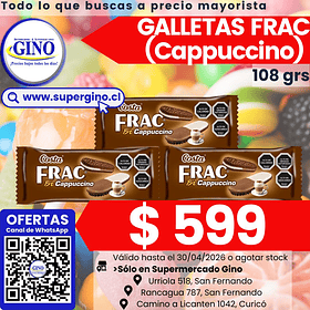 GALLETA FRAC CAPPUCCINO 110grs.(36) (P 80)        