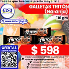GALLETA TRITON NARANJA 116grs.    (30)             1