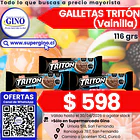 GALLETA TRITON VAINILLA 116grs.    (30)            1