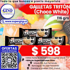 GALLETA TRITON CHOCO-WHITE 116grs.    (30)         1