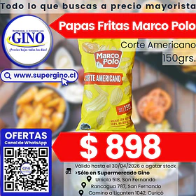 PAPAS FRITAS C/AMER. M. POLO 150grs. (14)         