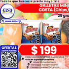 GALLETA MINI CHIPS CHOC COSTA 35 grs.    (30) 1