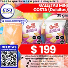 GALLETA MINI DULCITAS COSTA 35grs.  (30)           1