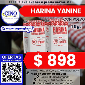 HARINA YANINE C/P 1 KILO (DP.x 12) (P 84)         