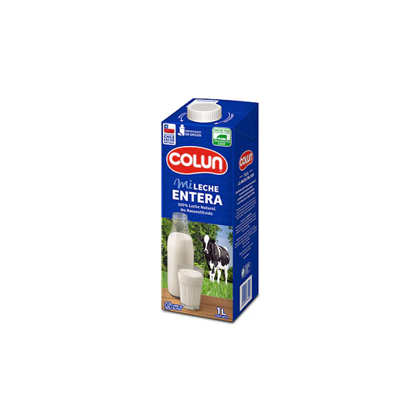 LECHE COLUN ENTERA NATURAL C/TAPA 1 LITRO  (12)   