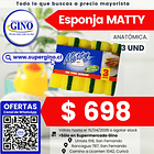 ESPONJA ANATOMICA MATTY x 3un. (240)               1