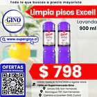 LIMPIAPISOS EXCELL LAVANDA 900cc  (12) (P 45)      1