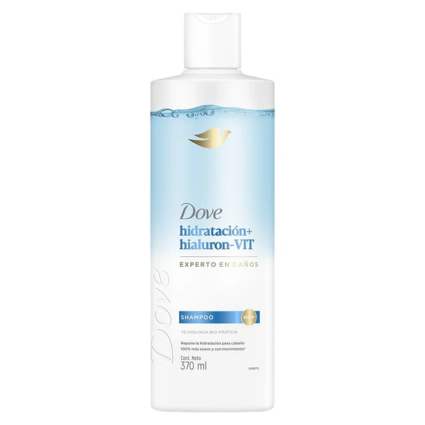SHAMPOO DOVE HIDRAT+HIALU-VIT 370ml. (12)         