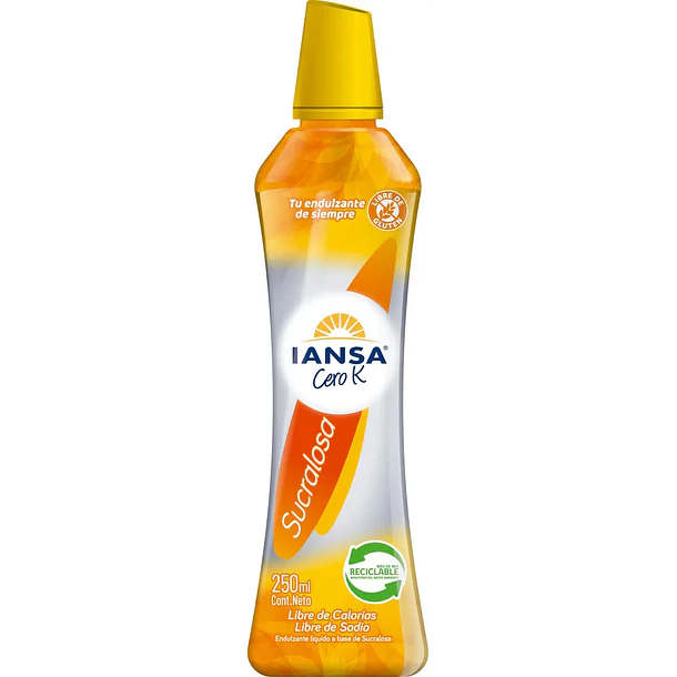 ENDULZANTE IANSA CERO K SUCRALOSA 250ml.(16)      