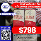 HARINA CENTRO SUR C/POLVO 1 KILO (DP.x 10u)        1