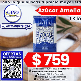 AZUCAR AMELIA 1 KILO (DP.x 10un)                  