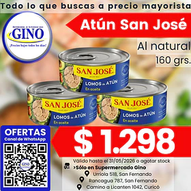 ATUN LOMITO SAN JOSE EN ACEITE 160grs. (48)(P 88) 