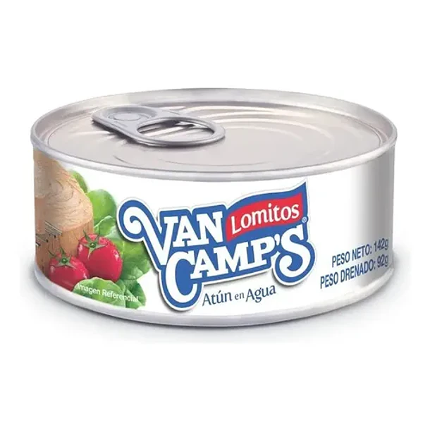 ATUN LOMITOS VAN CAMPS AGUA 142grs.   (48)        