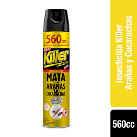 INSECTICIDA KILLER ARAÑAS Y CUCARAC.560cc.( 12)   