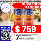 DURAZNOS TEODORO MITADES 425grs.   (24)            1