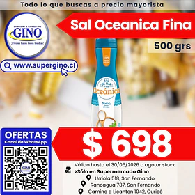 SAL OCEANICA SALERO FINA  500grs.(12)             