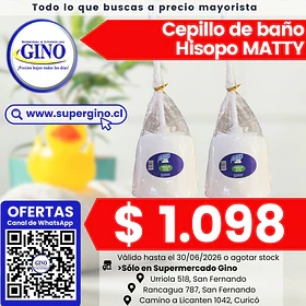 HISOPO P/BAÑO MATTY UNIDAD (24)                   