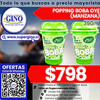 OYE POPPING BOBA MANZANA 390ml.  (24)              1