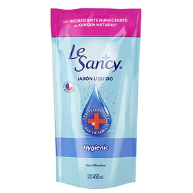 JABON LIQ.LE SANCY HYGIENIC DOYPACK 450ml.    (15) 