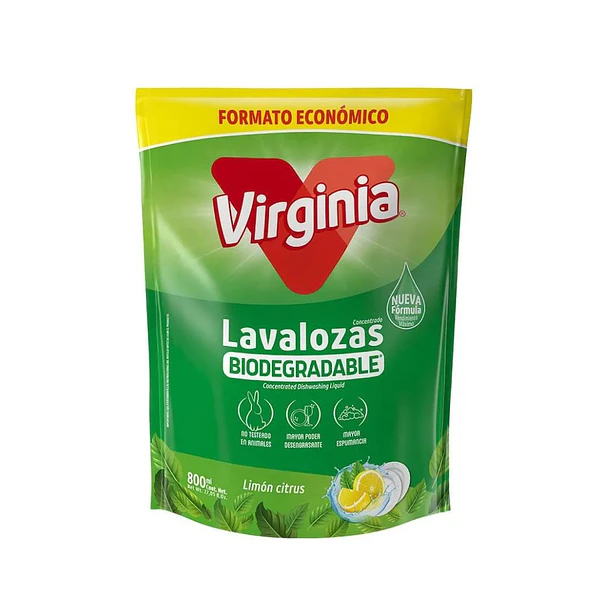 LAVALOZA VIRGINIA LIMON DOYPACK 800ml. (12)       