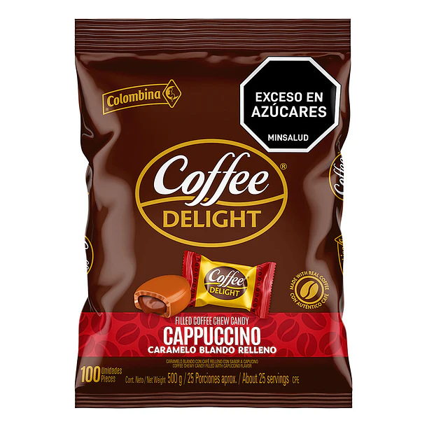 CARAMELO COFFE DELIGHT CAPUCCINO BOLSA x 100u.(16)