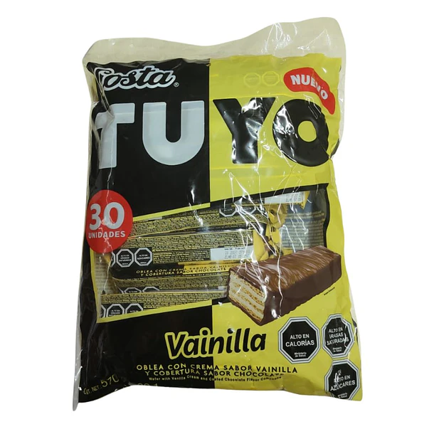 TUYO VAINILLA BOLSA 570grs.x 30u.   (10)  (60)    