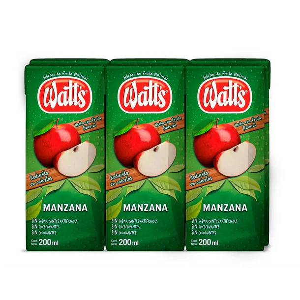 NECTAR WATTS MANZANA 200cc.x 6     (5) 1