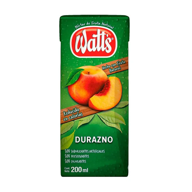 NECTAR WATTS DURAZNO 200cc.x 6    (5) 2