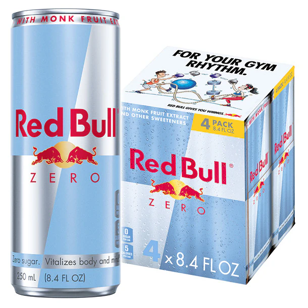 BEBIDA ENERG. RED BULL ZERO 250cc.x 4un. (6)      