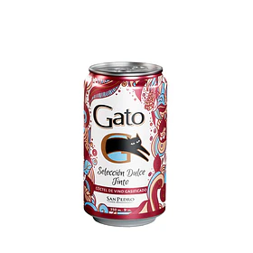 VINO GATO DULCE TINTO LATA 350cc.x 6u.8°G.L.   (4)