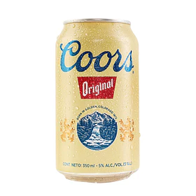 CERVEZA COORS LATA 350ml.x18un 5°g.l.             